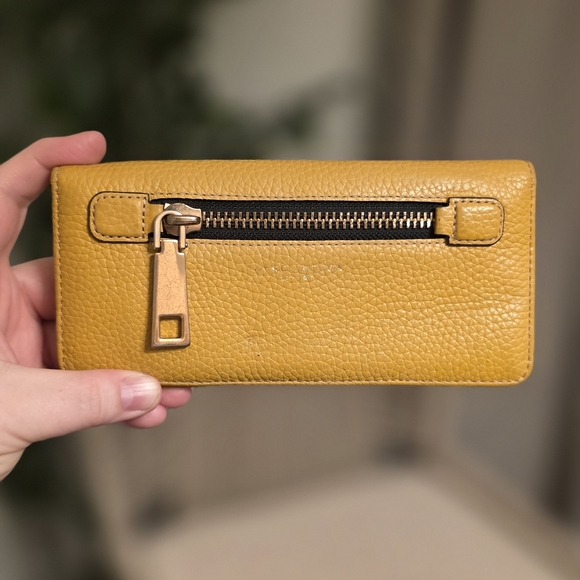 Marc Jacobs Handbags - Marc Jacobs Mustard Yellow Leather Wallet